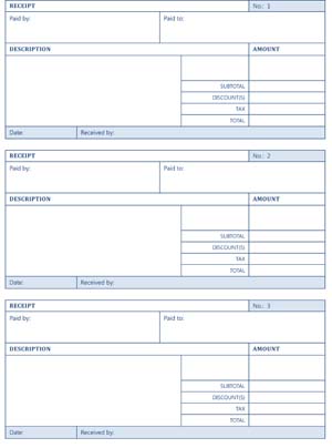 printable cash receipts small business free forms